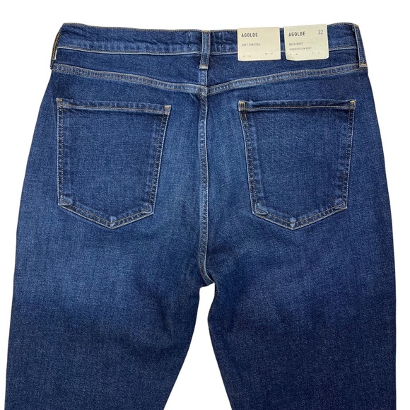 AGOLDE Nico Boot High Rise Slim Women’s Denim Jeans in Song - Size 32 - Picture 6 of 8